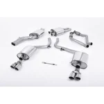 Milltek Sport SSXAU256 Resonated (Quieter) Cat-Back Exhaust System with Quad Polished Trims