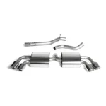Milltek Sport SSXAU292 Non-Resonated (Louder) Cat-Back Exhaust System with Quad Polished Trims