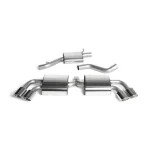 Milltek Sport SSXAU293 Resonated (Quieter) Cat-Back Exhaust System with Quad Polished Trims