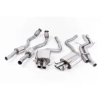 Milltek Sport SSXAU334 Non-Resonated (Louder) Cat-Back Exhaust System - Uses OE Trims