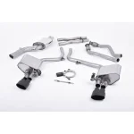 Milltek Sport SSXAU380 Valved & Resonated (Quieter) Cat-Back Exhaust System with Black Oval Trims