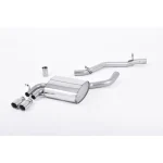 Milltek Sport SSXAU504 Non-Resonated (Louder) Cat-Back Exhaust System with Polished Trims