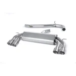 Milltek Sport SSXAU524MP Non-Valved & Non-Resonated (Louder) Cat-Back Race Exhaust Systems