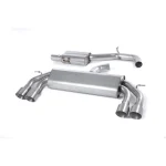 Milltek Sport SSXAU529MP Non-Valved & Resonated (Quieter) Cat-Back Race Exhaust Systems