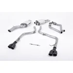 Milltek Sport SSXAU557 Race Cat-Back Race Exhaust System with Quad Cerakote Black Trims