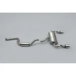Milltek Sport SSXFD085 Resonated (Quieter) Cat-Back Exhaust System with Dual DTM Trims