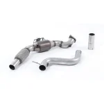 Large Bore Downpipe with Hi-Flow Sports Catalyst (For Milltek Cat-Back) SSXFD169