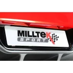 Milltek Sport White Number Plate SSXMKT134