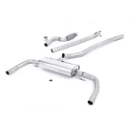 Milltek Sport SSXMZ112 Non-Valved & Non-Resonated (Louder) Cat-Back Exhaust System - Uses OE Trims