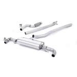 Milltek Sport SSXMZ114 Non-Resonated Cat-Back Exhaust System - Uses OE Trims