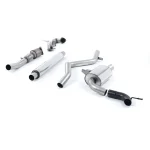 Milltek Sport SSXRN417 Resonated (Quieter) Turbo-Back Exhaust System with Hi-Flow Sports Catalyst - Uses OE Tip