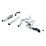 Milltek Sport SSXRN419 Non-Resonated (Louder) Turbo-Back Exhaust System with Hi-Flow Sports Catalyst - Uses OE Tip