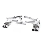 Milltek Sport SSXSB044MP Resonated (Quieter) Cat-Back Exhaust Systems with MSUB169 Connector