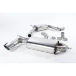 Milltek Sport SSXSE118 Resonated (Quieter) Cat-Back Exhaust System with Single Polished Oval Tip