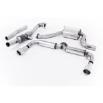 Milltek Sport SSXVW138 Resonated (Quieter) Turbo-Back Exhaust System with Hi-Flow Sports Catalyst & Dual GT100 Trims