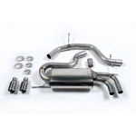 Milltek Sport SSXVW147 Non-Resonated (Louder) Cat-Back Exhaust System with Polished Trims with Twin Polished Trims