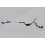 Milltek Sport SSXVW187 Non-Resonated (Louder) Turbo-Back Exhaust System with Hi-Flow Sports Catalyst & Matt-Black Trims