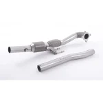 Stainless Steel Cast Large Bore Downpipe with Hi-Flow Sports Catalyst (For Milltek Race Cat-Back) SSXVW215