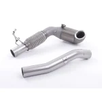 Stainless Steel Cast Large Bore Downpipe with Hi-Flow Sports Catalyst (For Milltek Race Cat-Back) SSXVW261