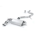 Milltek Sport SSXVW265 Non-Resonated (Louder) Cat-Back Exhaust System with Smaller Volume Rear Silencer & Polished Trims