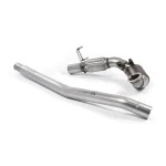 Milltek Sport SSXVW396 Stainless Steel Cast Large Bore Downpipe with Hi-Flow Sports Catalyst (For OE Cat-Back)