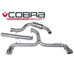 Cobra Sport Cat Back System - Doppelausgang / Passend für GTI Valance (Venom Range - Hinweis sehr laut) Golf GTD Mk6 (5K) 170PS