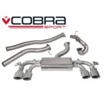 Cobra Sport Turbo Back Package (mit De-Cat & ohne Resonanz) - Valved Golf R Mk7 (5G)