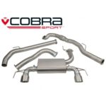 Cobra Sport Turbo Back Package (mit De-Cat & Non-Resonated) Corsa E VXR