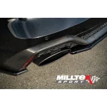 Milltek Sport SSXAU904 OPF/GPF Back System (Twin 80mm) with Cerakote Black Oval Trims - Louder - (No Cutting Required)