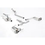Milltek Sport SSXAU249MP Resonated (Quieter) Cat-Back Exhaust Systems with Tips