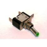 Grayston Ein / Aus Grün LED-Kippschalter - Lucar-Verbindungen -25 Ampere