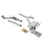 Milltek Sport SSXAU087 Non-Resonated (Louder) Turbo-Back Exhaust System with Hi-Flow Sports Catalyst