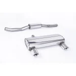 Milltek Sport SSXAU237 Non-Resonated (Louder) Cat-Back Exhaust System with GT100 Trims
