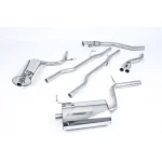 Milltek Sport SSXAU308 Non-Resonated (Louder) Cat-Back Exhaust System with 100mm Polished Trims