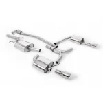 Milltek Sport SSXAU318 Cat-Back Exhaust System with Duel Outlet Polished GT100 Trims