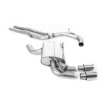 Milltek Sport SSXAU322 Non-Resonated (Louder) Cat-Back Exhaust System with Polished Trims