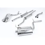 Milltek Sport SSXAU517 Resonated (Quieter) Cat-Back Exhaust System with GT100 Trims (For Tiptronic Models)