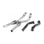Large Bore Downpipes with Hi-Flow Sports Catalysts (For Milltek Cat-Back) SSXAU554