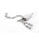 Milltek Sport SSXAU636 Non-Resonated (Louder) Cat-Back Exhaust System with GT-80 Polished Trims