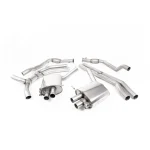 Milltek Sport SSXAU856 Road+ Cat-Back Exhaust System with Polished Oval Trims
