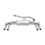 Milltek Sport SSXAU938 Part-Resonated Cat-Back Exhaust System with Polished Oval Tips