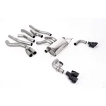 Milltek Sport SSXBM1224 Cat-back Exhaust System with Quad GT-100 Cerakote Black Trims