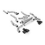 Milltek Sport SSXBM1252 Cat Back Exhaust System with Quad GT-100 Cerakote Black Trims