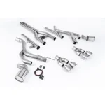Milltek Sport SSXDOD103 Front Pipe-back with Active 'H' System and Brushed Titanium GT-100 Tips