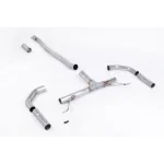 Milltek Sport SSXMZ141 Race & Non-Valved Front Pipe Back Exhaust  - Uses OE Trims