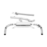 Milltek Sport SSXMZ157 Non-Resonated OPF Back Exhaust System - Uses OE Tips