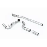 Milltek Sport SSXMZ158 Large-bore Downpipe and De-cat with OPF/GPF Bypass to fit OE Cat Back