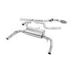 Milltek Sport SSXPE114 Non-Resonated (Louder) Cat-Back Exhaust System - Uses OE Trims