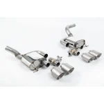 Milltek Sport SSXPO178 Rear Silencer(s) - Valved Rear Silencers with Brushed Titanium GT-115 Trims