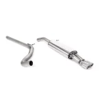 Milltek Sport SSXSE008 Non-Resonated (Louder) Cat-Back Exhaust System with Twin Jet Trims